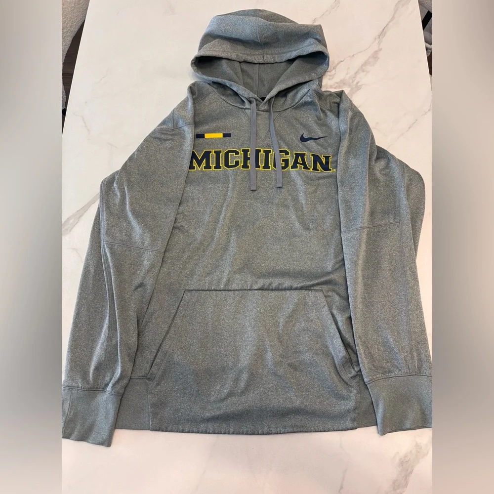 Nike Dri-Fit Michigan Athletic Hoodie Size Large Men - Picture 1 of 5